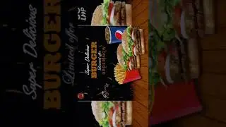 Today is creating a new design Burger king advertisement and mockup ( creating by me Bhavna )