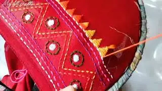 সিম্পল হাতের কাজের কামিজের সেলাই টিউটোরিয়াল || Simple hand embroidery kameez stitch tutorial in 2026