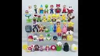 Bonecos Novos Super Mario Bros Bonecos Miniatura Mario Luidi Donkey Kong Peach Bowser Colecion&aacute;veis