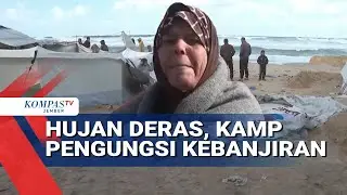 Hujan Deras Banjiri Kamp Pengungsian Gaza, Puluhan Warga Terdampak