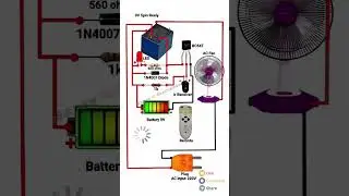 Remote on off fan light circuit 💡 #remotecontrol #remotework #electrician #shortfeeds #diyprojects
