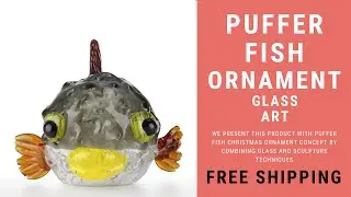 Puffer Fish Ornament Figurine