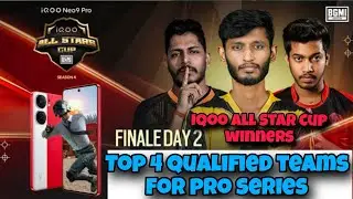 Winners of Iqoo all star cup |iqoo all Star Cup overall standings| overall rankings of all Star cup