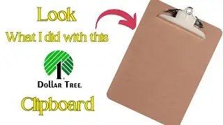 Amazing Dollar Tree Makeover | Taking a cheep clipboard and giving it a new look #dollartree
