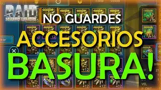 GUIA COMPLETA de limpieza accesorios!!! #raid #raidshadowlegends #espa&ntilde;ol