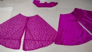 umbrella plazo cutting stitching | How to make gherdar plazo #plazo #plazomaking #fashion