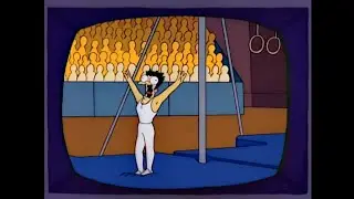 Korean Gymnast Broken Leg - The Simpsons