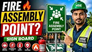 Fire Assembly Point | Signs Board of Fire Assembly Point in Hindi