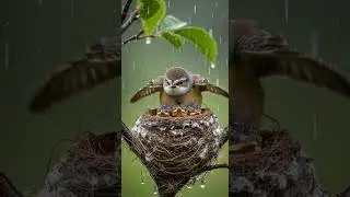 The cute little bird in the wind and rain. Brave and beautiful #birds #nature #wildlife