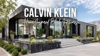Calvin Klein Home Inspired Black Interiors with Minimal Form and Elevated Comfort
