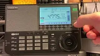Sangean 909x: Radio Tarma 4775.04 kHz, Peru booming in, via a Bonito AntennaJet AAS300DP splitter