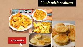 सूजी से बनाए दो नए- नए नाश्ते|| Suji snacks😋🍪 .. Tastyyyy and delicious..#cookwithreshma☺️