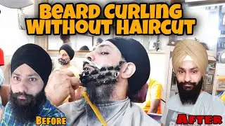 BEARD CURLING VLOG, I'm Setting My Beard With Beard Curling Without Haircut and Scissor KvSidhuVlogs