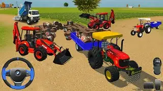Drive JCB and Unloading Stone From Dumper in Game🔥#tractor #jcb #dumper #dumptruck #gamingvideos