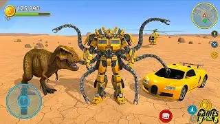 Dino Transform Robot Jet Car Transformers Game Part 7 - Android Gameplay