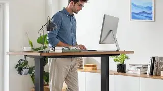 HUANUO Electric Standing Desk Frame &ndash; Adjustable Height, Max 220 lbs Load 🖥️📈