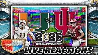 Miami (FL) VS Indiana: 2026 COLLEGE FOOTBALL NATIONAL CHAMPIONSHIP LIVE REACTIONS 📱