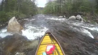 Esquif Spark on the Middle Branch - Westfield River Beginning Rapids