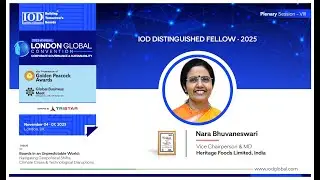 IOD DF - 2025 Ms. Nara Bhuvaneswari | Vice Chairperson & MD, Heritage Foods Limited, India