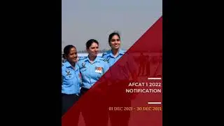 AFCAT 1 (2022) NOTIFICATION!!!