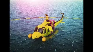 Helicopter Safety Training Animation For Offshore Crew Change & Emergency Landing on Water