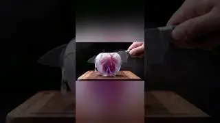 Cutting a Transparent Ice Apple&hellip; Unreal ASMR! ❄️🍏✨ #Shorts