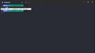 Fix ssh command not found error on Arch Linux