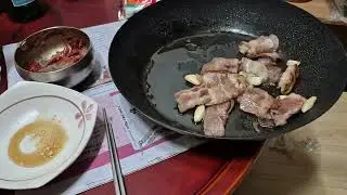 식전에 소주한사발. ㅋㅋㅋ 