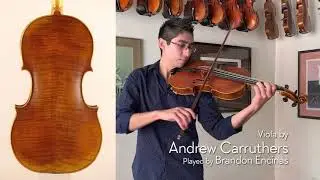 (SOLD) Andrew Carruthers 2020 viola / Brandon Encinas / at the Metzler Violin Shop