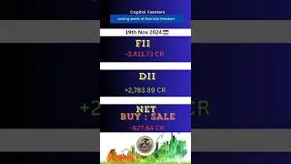 19th Nov | FII DII | Buying & Selling #fiis #diis