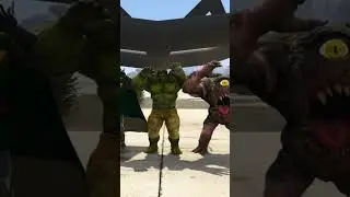 HalfSpidy V/s 3 Head Hulk 👽 #shorts #viralshorts #gtavmodmenu #gtavonline