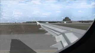 Take-off from Heydar Aliyev International Airport, Baku, FSX Airbus A320