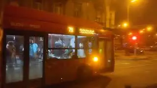 Solaris-&Scaron;koda Trollino 18 .SZ&Aacute;M 9000 BKV BKK 79 TROLIBUSZ VONAL&Aacute;N RITKA P&Oacute;TL&Aacute;S