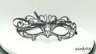 Metal Wave Filigree Masquerade Mask