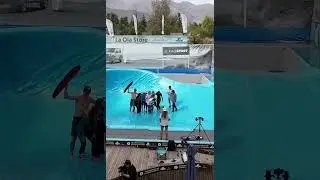 La Ola Mall Sport Santiago, Chile FlowRider Barrel Practice Wednesday World Championship DJI Air 3