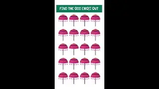 How GOOD are your EYES? | Find the Odd Emoji Out in 10 Seconds! | odd1out#8 shortsemoji #shortsvideo