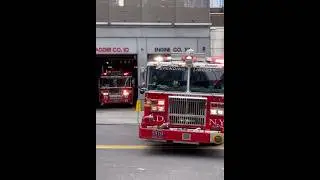 FDNY Fire trucks responding #firefighter #newyork