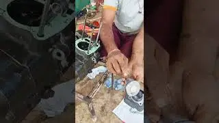 Apache RTR 160 piston ring setting #sorts #vairalshort #gerej
