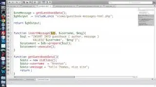 Database-driven guestbook, part 2