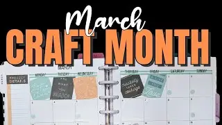 March 2025 Monthly Plan With Me Miss Maker Sticker Book - Classic Happy Planner