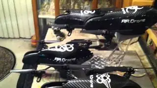 ARdrone Stealth Quadren 4 DRONES !! Wicked !!