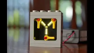 Working Flux Capacitor with LEGO&reg; Bricks and Animated LED Lights