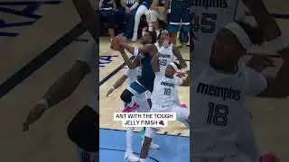 Anthony Edwards with the jelly finish 🍇