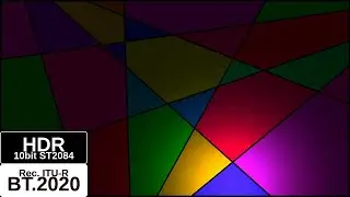 10bit HDR, BT.2020, 2K, Stained Glass