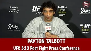 Payton Talbott &ldquo;I wanted Henry Cejudo to go out with a BANG&rdquo;reacts to UFC 323 win