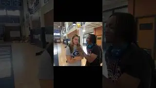 Crazy public interview * High School edition* ( *she named dropped 💀😭*) #highschool #funny