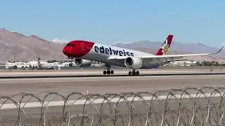 Edelweiss Air Airbus A350-941 lands at Las Vegas | HB-IHF