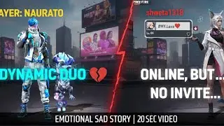 My Dynamic Duo vs Reality 💔 Real Life GF or Ignored #freefire favorite person stop inviting 🥀 #viral