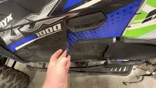 How to remove a UTV SXS Factory sticker decal!