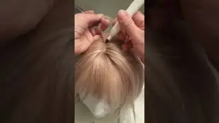 making a shadow root on a synthetic wig with a permanent marker